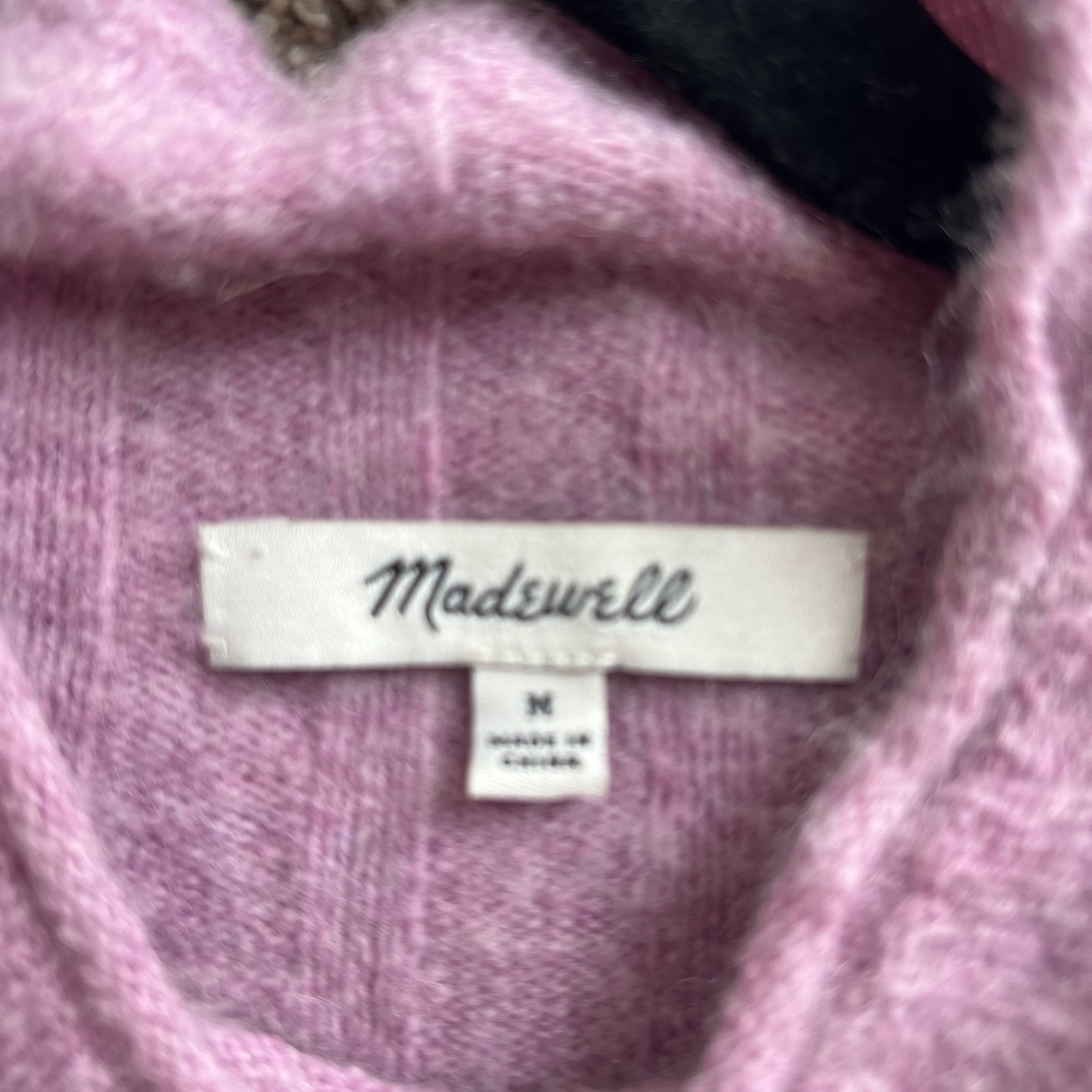 Madewell cozy purple sweater high neck